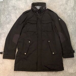 New with tags NWT Victorinox mens winter black dressy long jacket car coat XL